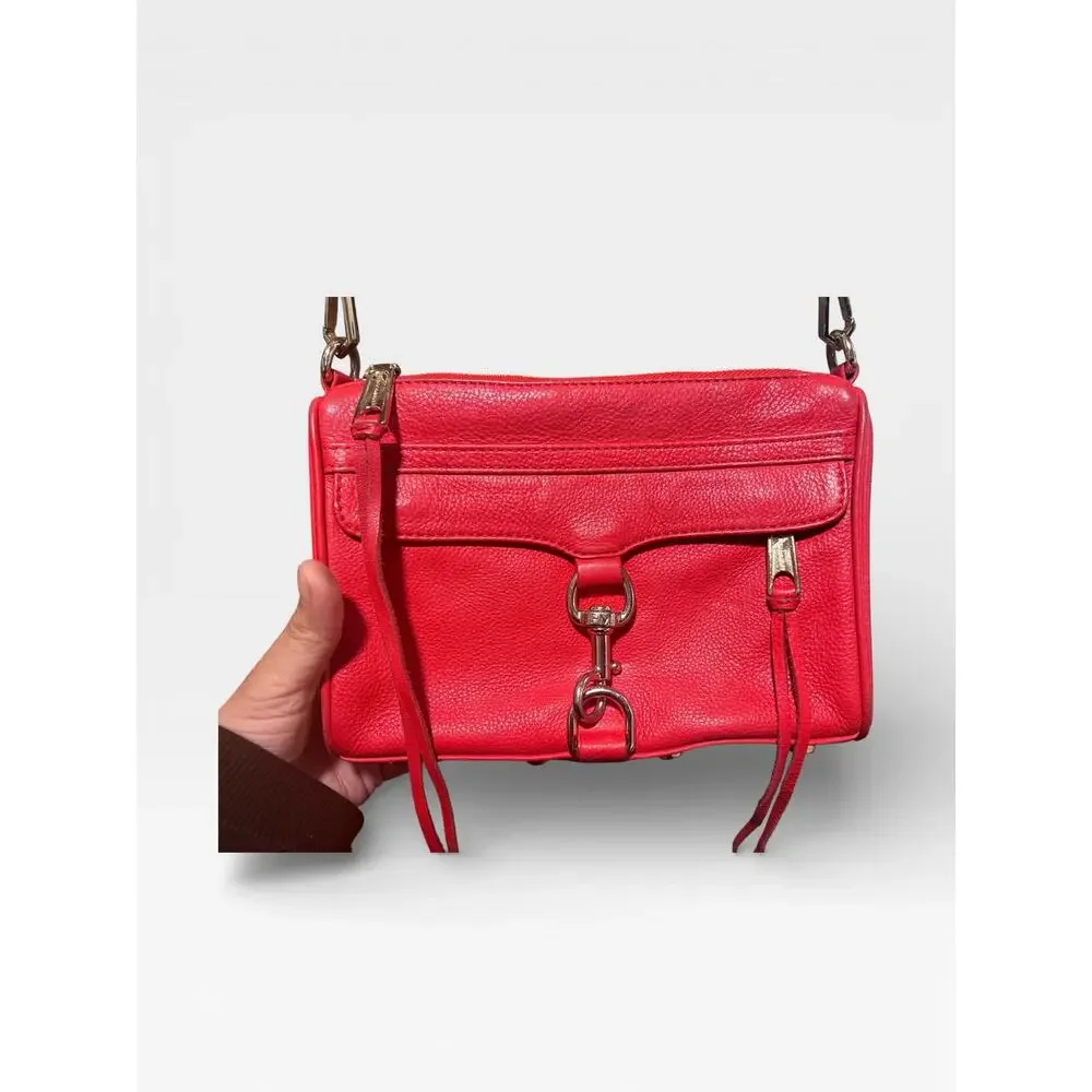 Rebecca Minkoff Mini M.A.C. Red Leather crossbody Bag